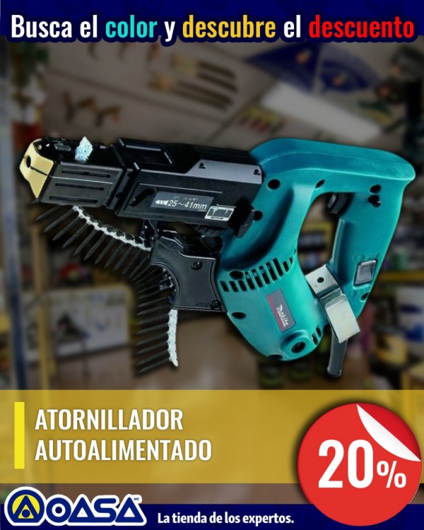 Imagen de ATORNILLADOR DE AUTOALIMENTADO MAKITA 6834