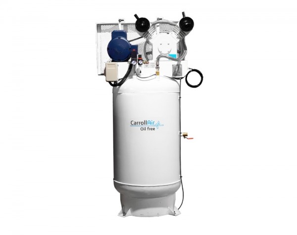 Imagen de COMPRESOR CARROLL VERTICAL LIBRE DE ACEITE  300 L CAR-V305TI-AR-LA